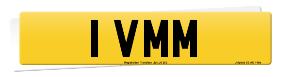 Registration number 1 VMM